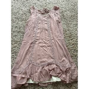 Lu Pepper Women's Pink Dress Size Small With Forever 21 Slip Dress Size Medium